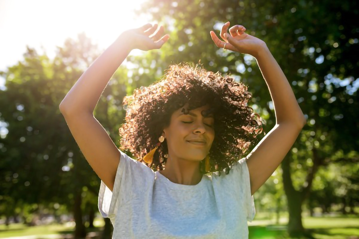 Image of a happy woman